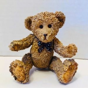 Vintage Russ Berrie “Radcliffe” Ceramic Jointed 4” Teddy Bear, Exc. Condition